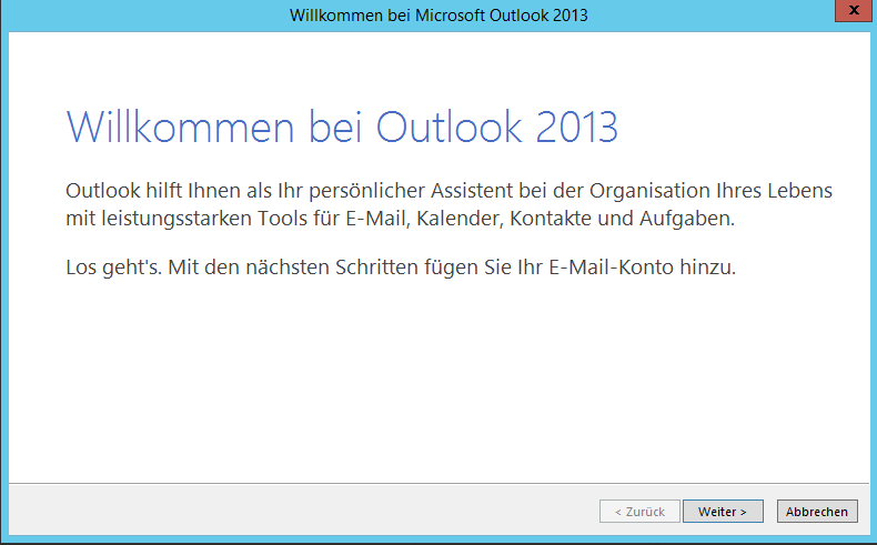 Willkommen bei Outlook 2013