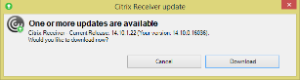 Citrix Receiver Automatisch Updates Meldung deaktivieren